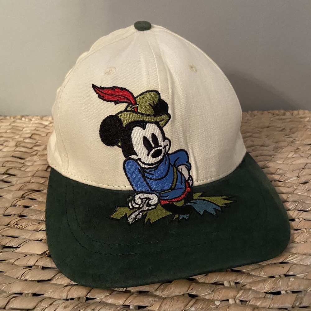Vintage 1996 Disneyana Convention Mickey Robin Hood Disney SnapBack Hat‎ Cap
